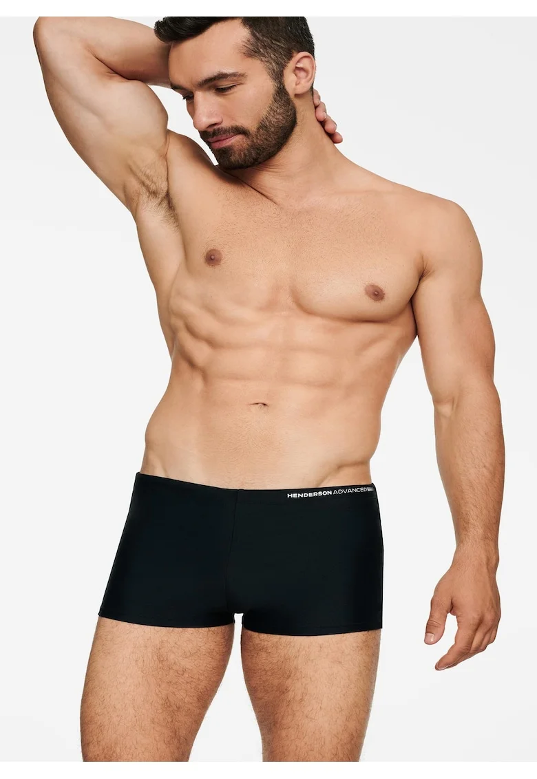 Costum de baie  Kors, negru, poliamida, pentru barbati, talie medie,