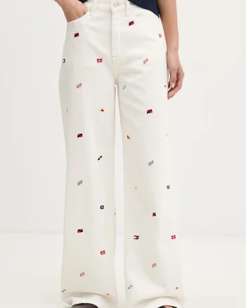 Tommy Jeans blugi wide leg pentru femei