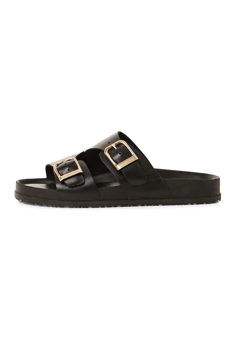 Papuci de piele, Negru