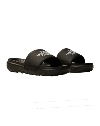 Papuci cu imprimeu logo Never Stop, Negru
