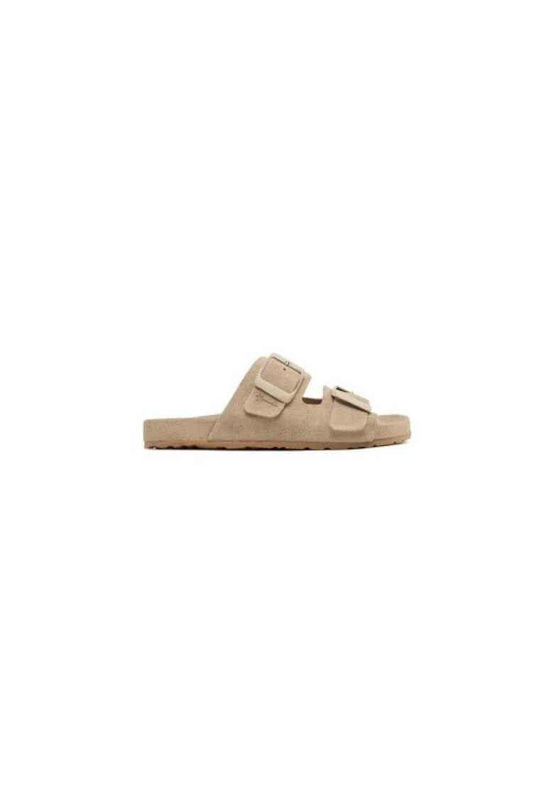 Papuci dama  302778027, Piele naturala, 35 EU, Bej