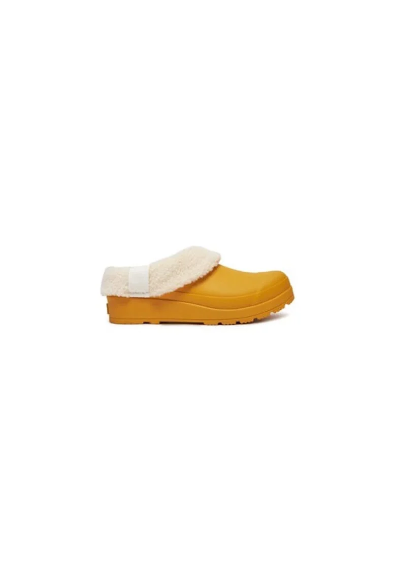Papuci dama  304969348, Sintetic, Galben, Galben