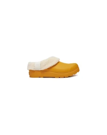 Papuci dama  304969348, Sintetic, Galben, Galben