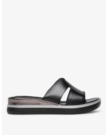 Papuci dama  5905588573548, Piele naturala, Negru, Negru