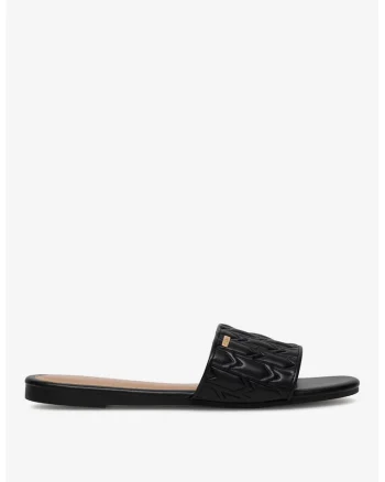 Papuci dama  5905588635031, Sintetic, Negru, Negru