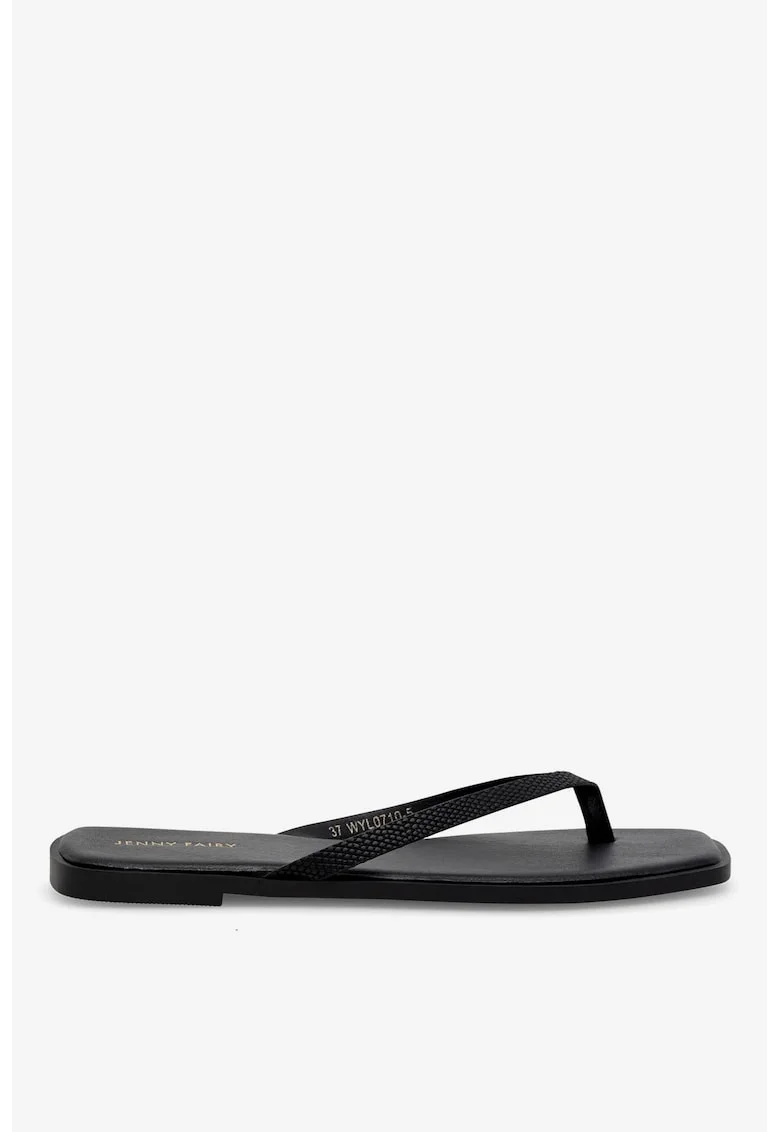 Papuci dama  5905588614685, Sintetic, Negru, Negru