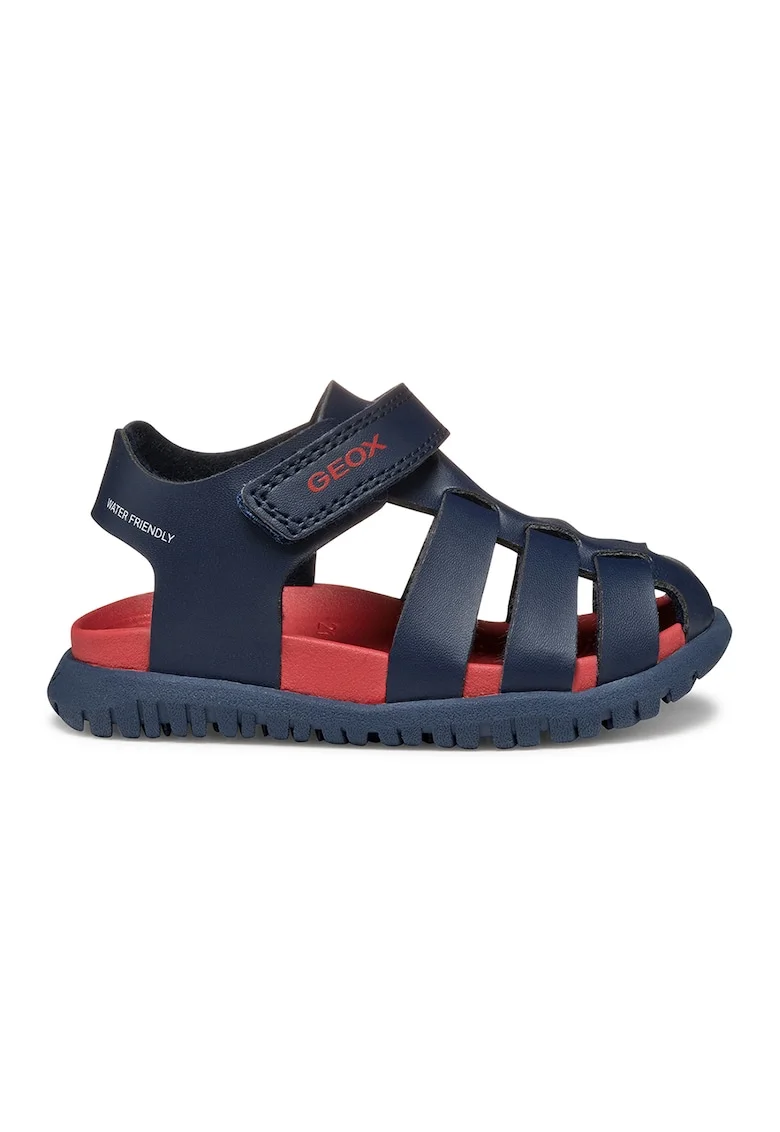 Sandale impermeabile de piele ecologica Fusbetto, Bleumarin