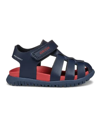 Sandale impermeabile de piele ecologica Fusbetto, Bleumarin
