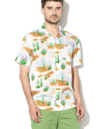 Camasa regular fit de lyocell, Multicolor