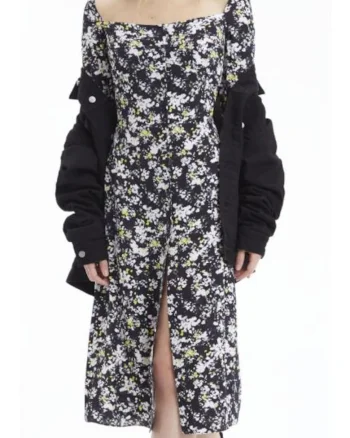 Rochie Midi cu slit in fata
