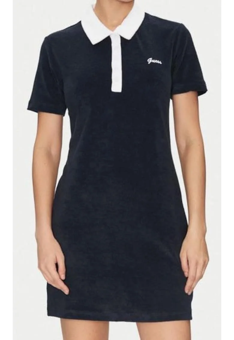 Rochie  model V5GK01KCQV1, mini, bumbac-poliester, bleumarin