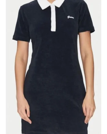 Rochie  model V5GK01KCQV1, mini, bumbac-poliester, bleumarin