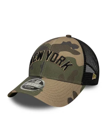 Sapca cu model camuflaj Wordmark 9Forty, Kaki