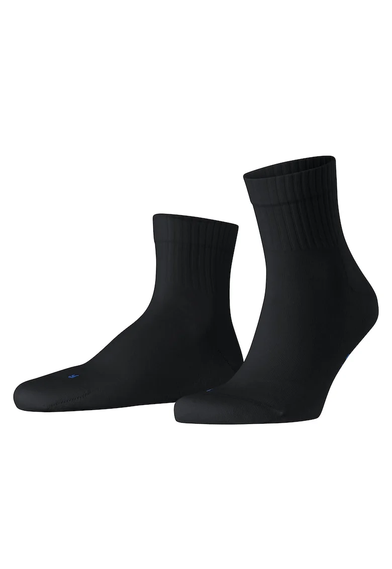Sosete scurte unisex cu model uni, Negru