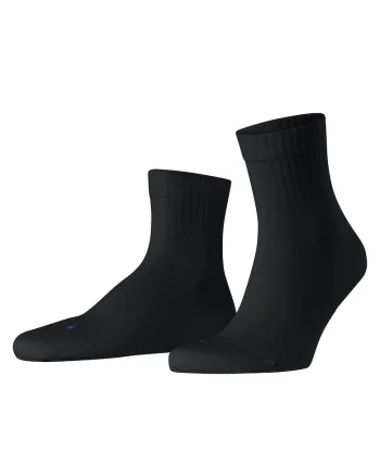 Sosete scurte unisex cu model uni, Negru