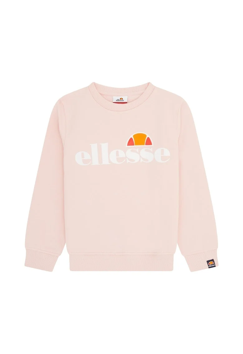 Bluza de trening cu decolteu rotund Siobhen, Roz pal
