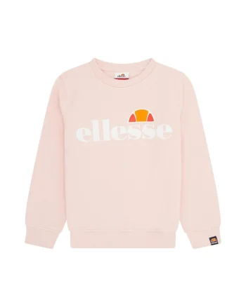 Bluza de trening cu decolteu rotund Siobhen, Roz pal