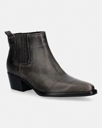 Guess cizme cu toc jos pentru femei, din piele WYNIE