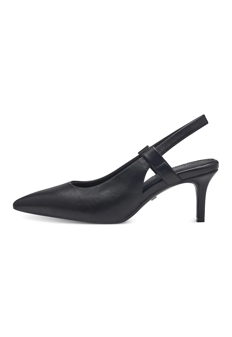 Pantofi slingback din piele ecologica, Negru
