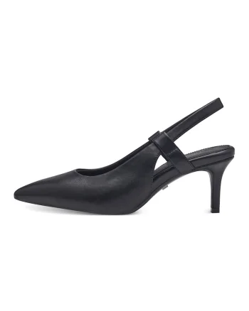 Pantofi slingback din piele ecologica, Negru