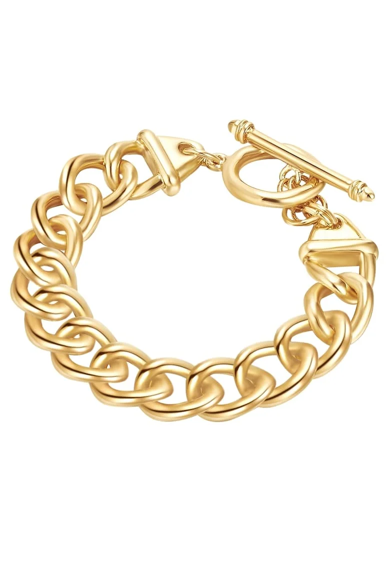 Bratara placata cu aur de 14K, Auriu rose