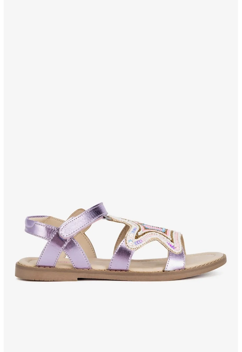 Sandale dama 7540-6A,  Piele naturala, Violet,