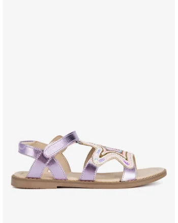 Sandale dama 7540-6A,  Piele naturala, Violet,