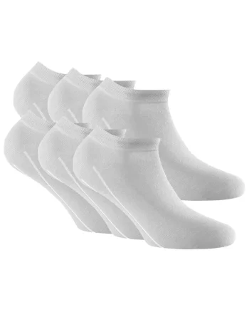 Set de sosete unisex pana la glezna 14347 - 6 perechi, Alb