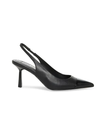 Pantofi slingback de piele, Negru