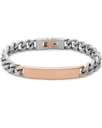 Bratara  Vintage Glitz Two-Tone JF04230998, Argintiu, Rose gold