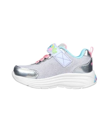 Pantofi sport cu inchidere velcro My Dreamers, Roz/Argintiu