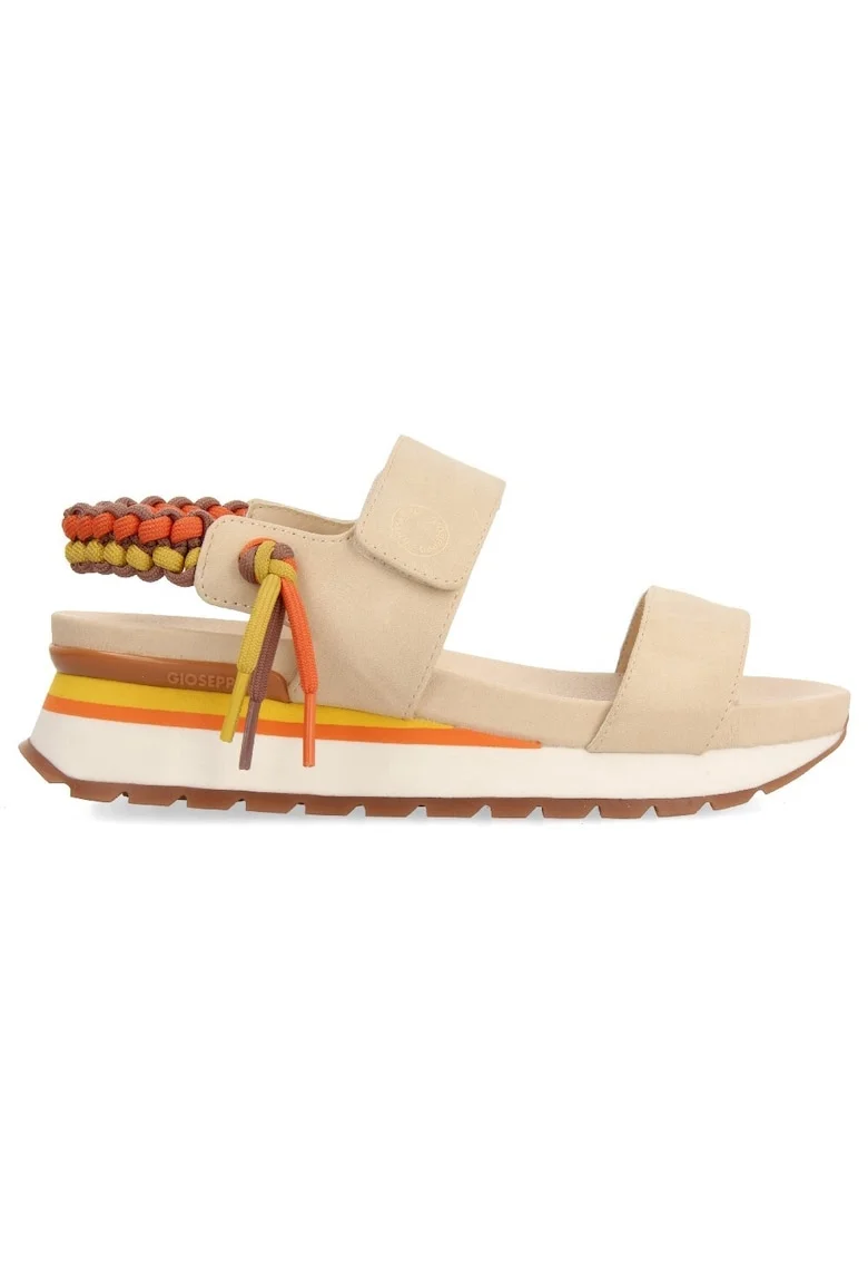 Sandale slingback uni, Galben/Portocaliu/Bej