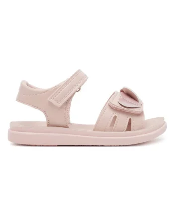 Sandale de copii,  roz, material textil, sistem inchidere Velcro
