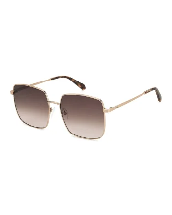 Ochelari de soare patrati, Negru/Maro scortisoara/Auriu rose