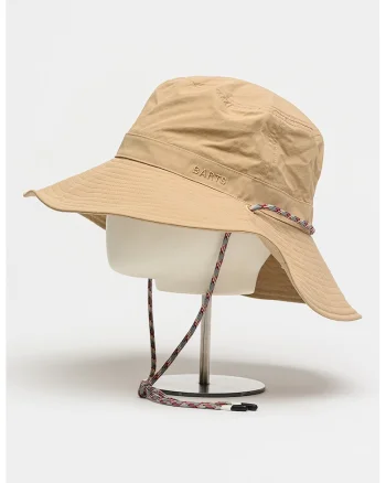 Palarie bucket cu logo brodat Zaron, Bej deschis