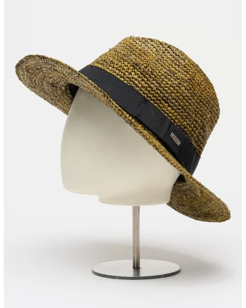 Palarie Fedora de paie Albury, Kaki