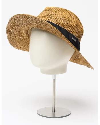 Palarie Fedora de paie Albury, Maro camel