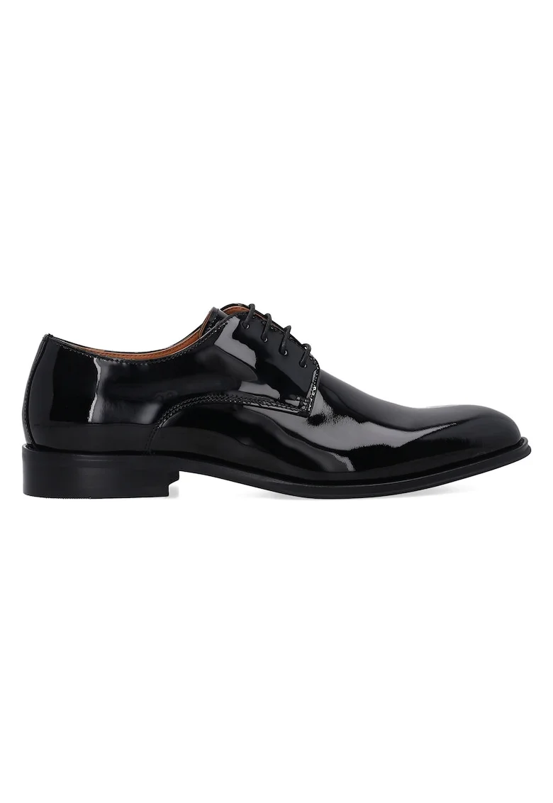 Pantofi Derby din piele lacuita,