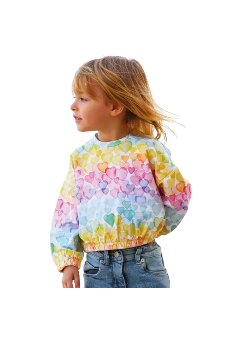 Hanorac multicolor  pentru fetite, Multicolor