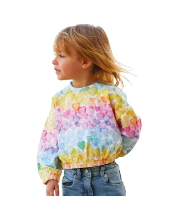 Hanorac multicolor  pentru fetite, Multicolor