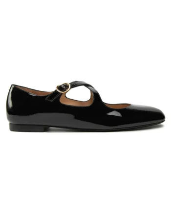 Balerini  305127501, Piele naturala, Negru, Negru