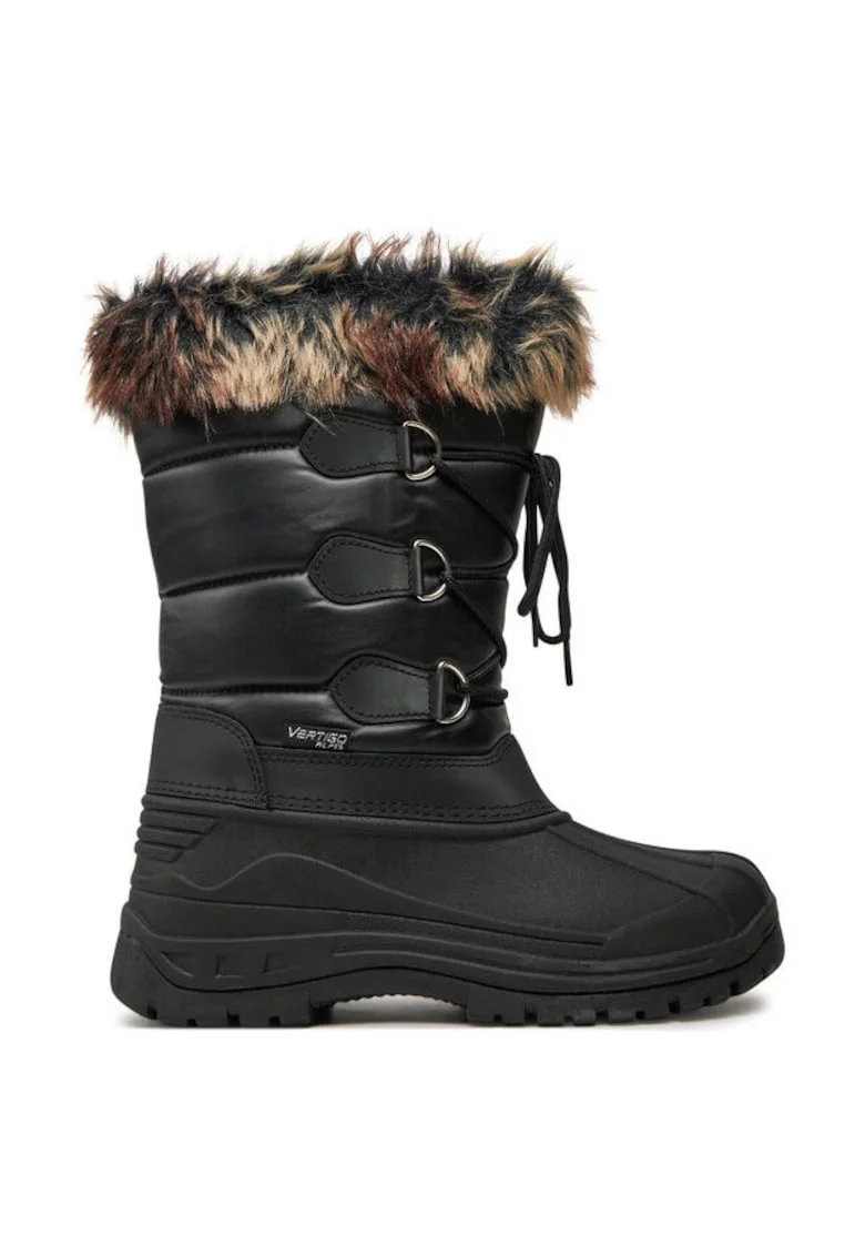 Ghete dama  304392405, Piele ecologica, 41 EU, Negru