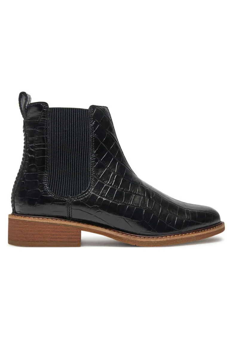 Ghete dama  304163234, Piele naturala, 36 EU, Negru