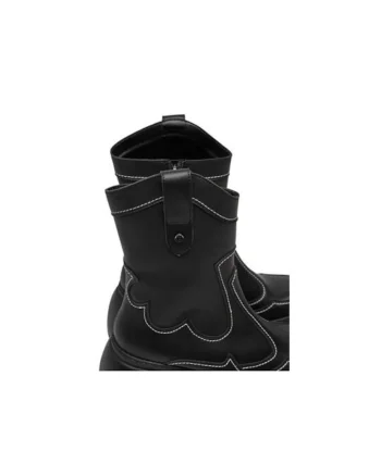 Ghete dama  304437274, Piele ecologica, 41 EU, Negru