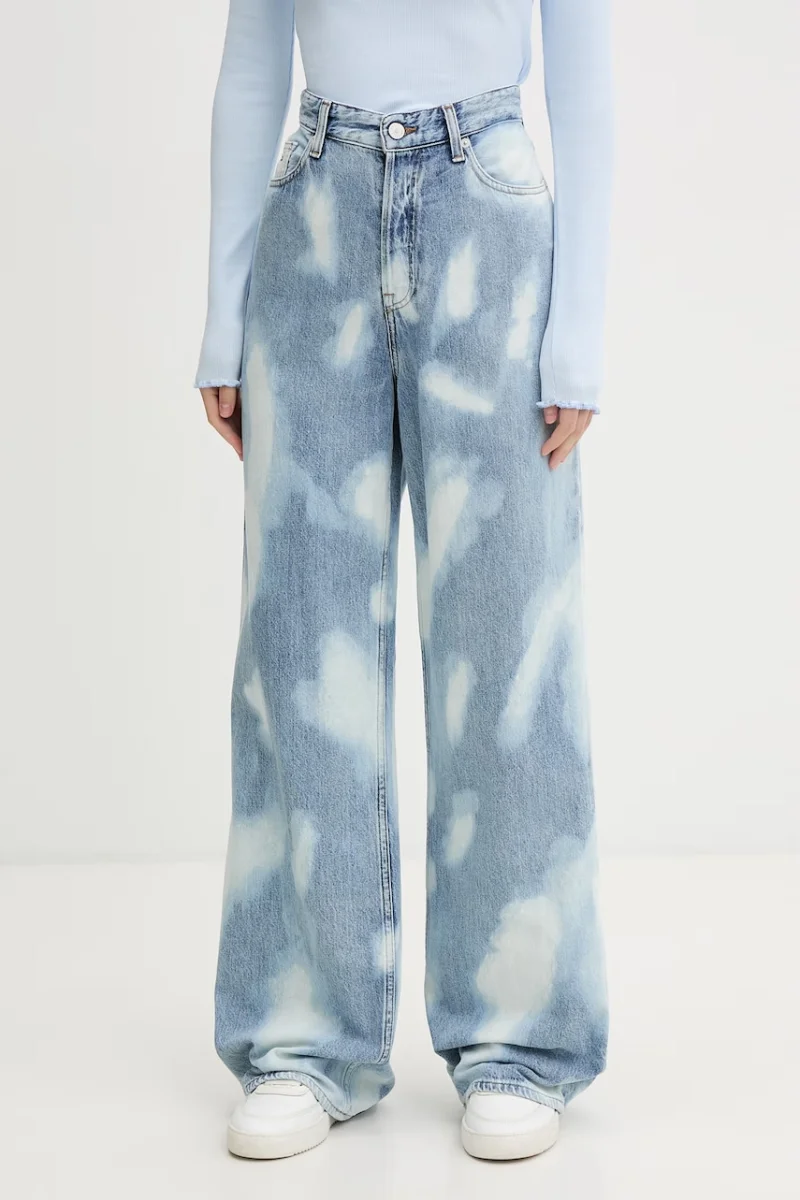 Tommy Jeans blugi wide leg pentru femei