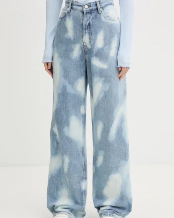Tommy Jeans blugi wide leg pentru femei