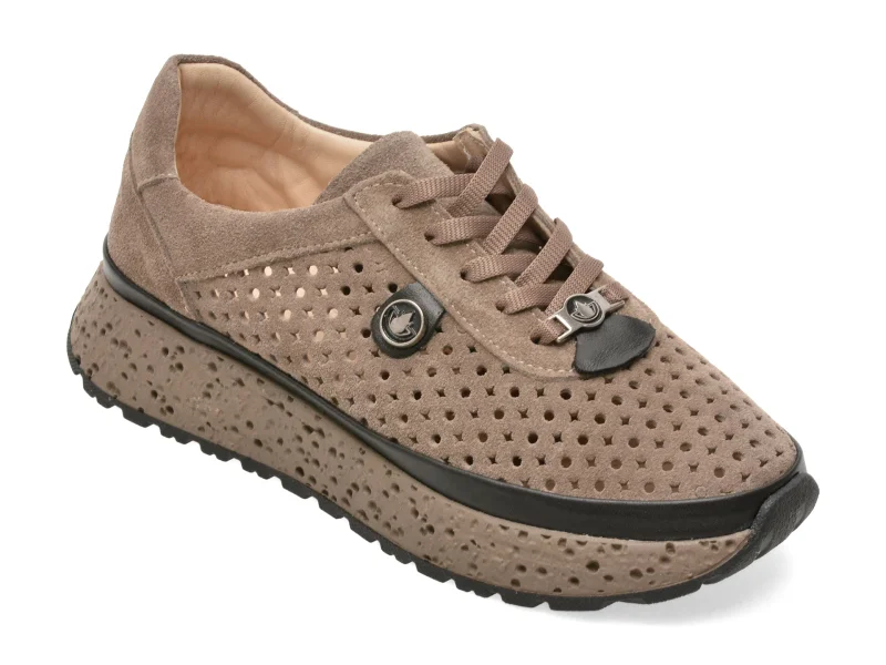 Pantofi sport GRYXX bej, 2191558, din piele intoarsa