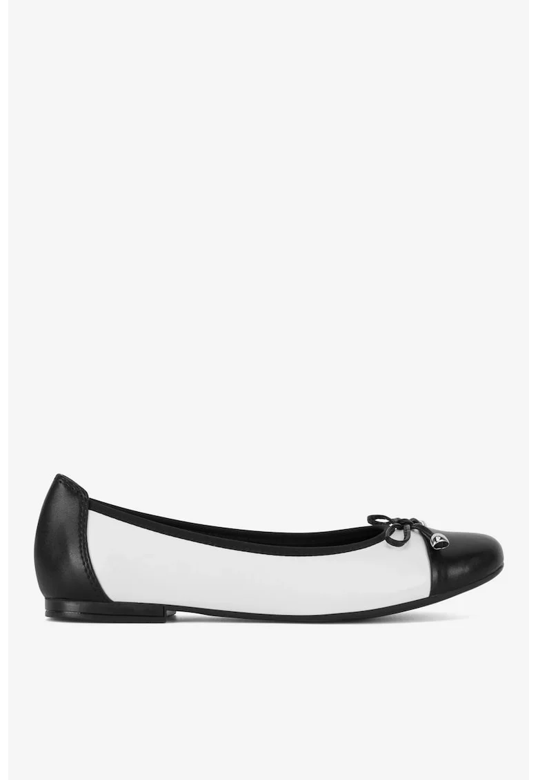 Balerini  5903698580814, Piele naturala, Alb, Alb