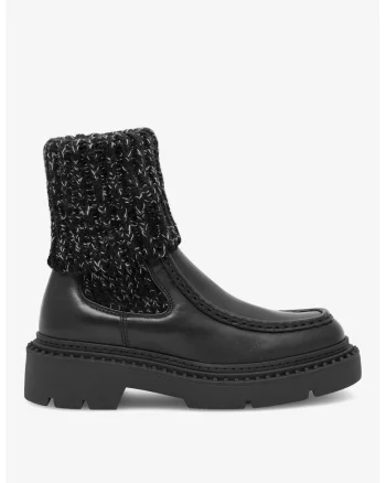 Ghete dama  5905588093442, Piele naturala, Negru, Negru