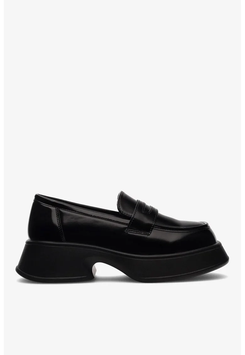 Mocasini dama  5905588048886, Sintetic, Negru, Negru